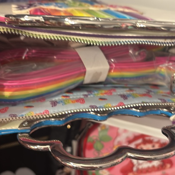 Lisa Frank White and Red Tote Bag with Rainbow Accents - Picture 2 of 2